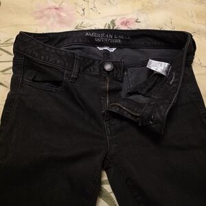 American Eagle Black Jeggings Size 6 Short